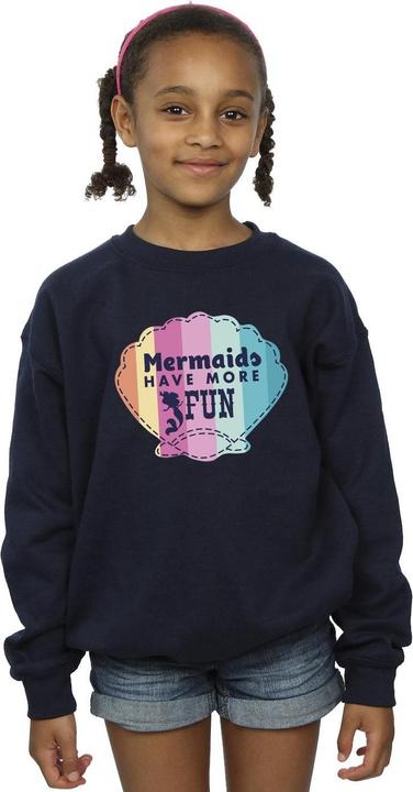 Actual product image Disney Girls The Little Mermaid Fun Sweatshirt (128)