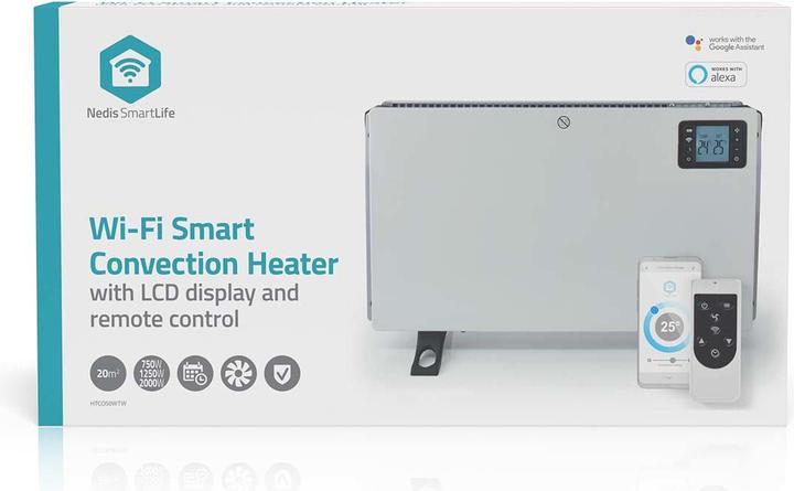 Productafbeelding Nedis SmartLife Convectorpan - Wi-Fi - 2000 W - 3 warmhoudstandaarden - LCD - 5 - 37 C - Regelbare (2000 W)
