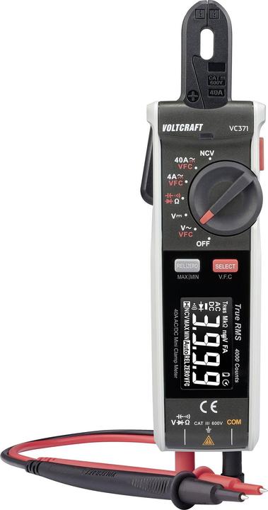 Immagine prodotto Voltcraft VC371 Pinza amperometrica digitale CAT III 600V Display (conteggi): 4000 (CAT III 600V)