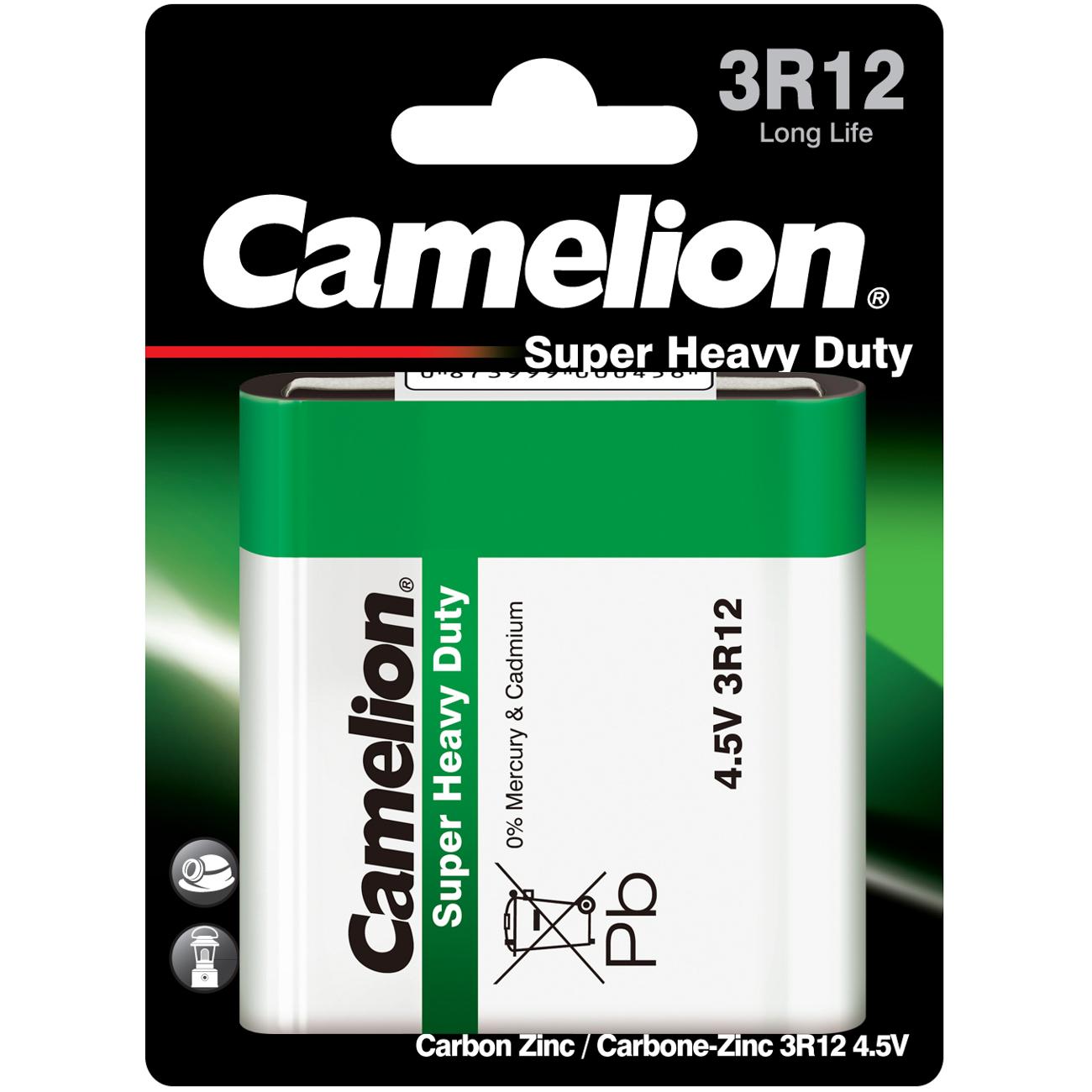 Camelion Batterie Super Heavy Duty 3R12 (1 St.) (1 Stk., 3R12, 2700 mAh), Batterien + Akkus