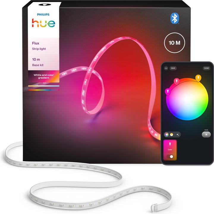 Philips Hue Flux Gradient Lightstrip (RGBW, 1000 cm, Indoor)