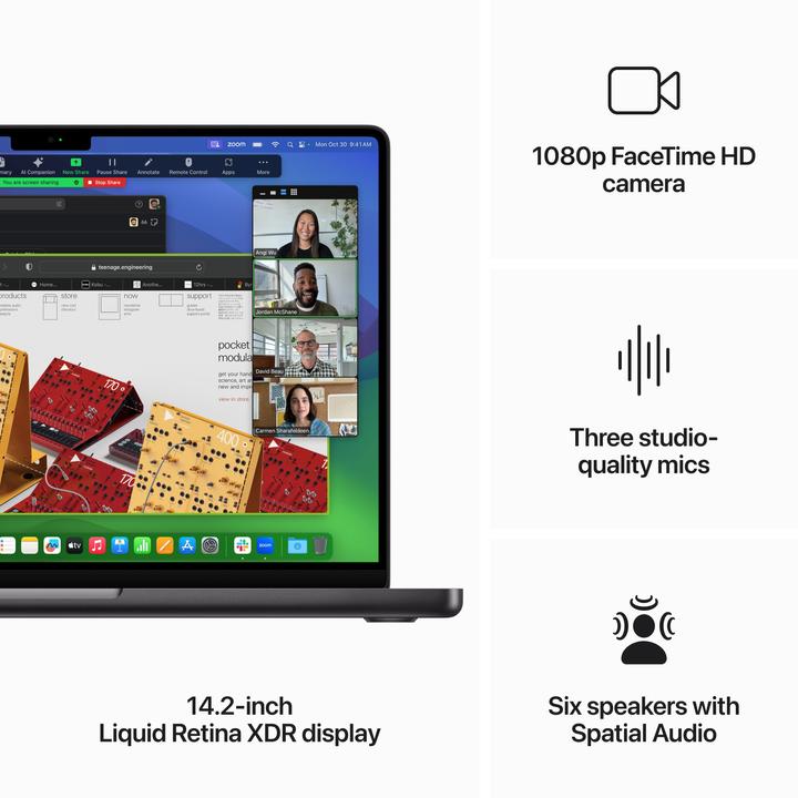 Produktbild Apple MacBook Pro - Late 2023 (14", M3 Max, 36 GB, 1000 GB, DE)