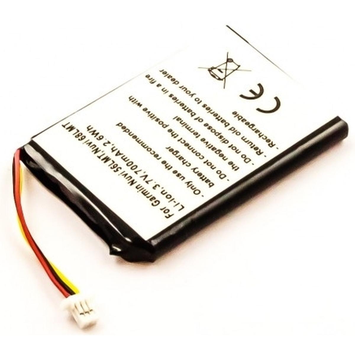 AGI, Fahrzeug Navigation Zubehör, 50685 - Akku - Garmin - Lithium-Ion (Li-Ion) - 700 mAh - 3,7 V - 50 mm