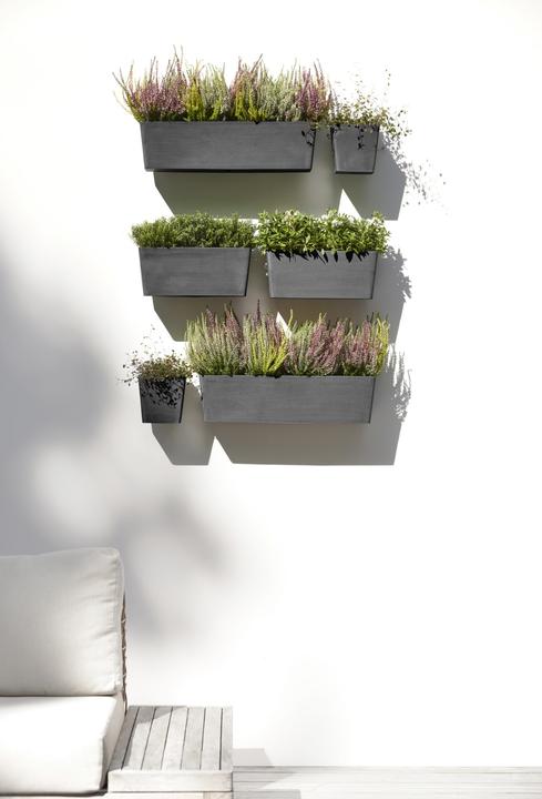 Produktbild Ecopots Manhattan Wall 35 Blumentopf - L 35 cm x B 17,2 cm x H 15 cm - Innen- und Aussenbereich (35 x 17.20 x 15 cm)