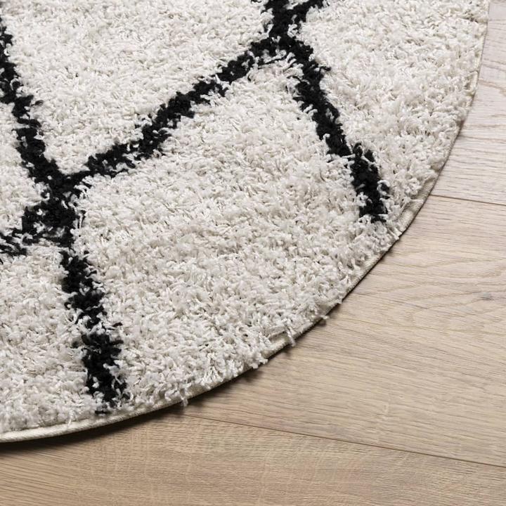 Actual product image vidaXL Shaggy high pile modern carpet Ø 280 cm (280 x 280 cm)