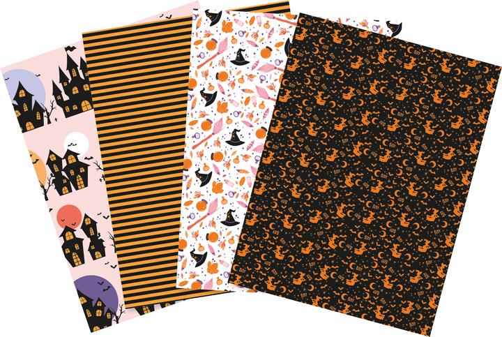 Actual product image Décopatch Halloween wrapping paper (20 g/m², 4 x)