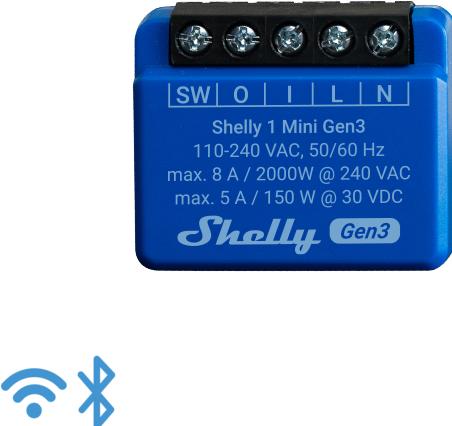 Immagine prodotto Shelly 1 Mini Gen3 (Attuatore dell'interruttore)