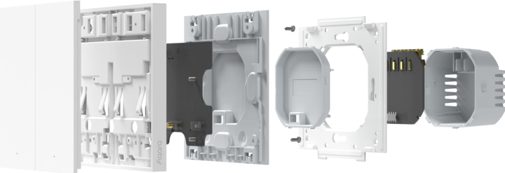 Produktbild Xiaomi Smart Wall Switch H1 Weiss No Neutral, Single Rocker (Zigbee)