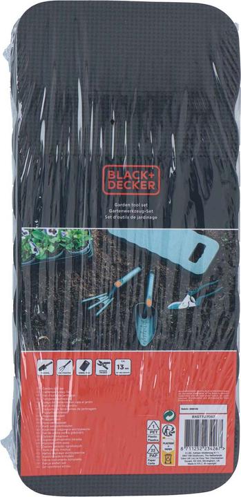 Actual product image Black & Decker Garden tool set 4pc