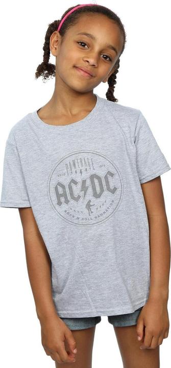 Produktbild AC/DC Mädchen Rock N Roll Damnation TShirt aus schwarzer Baumwolle (140, 146)