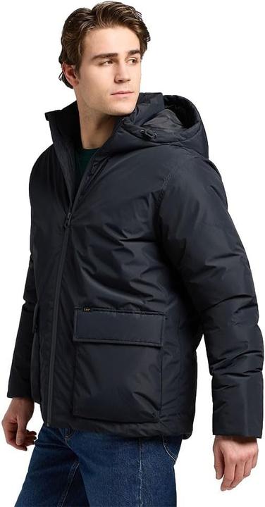 Actual product image Lee Hooded Short Puffer Jacket, Machine Washable, Regular Fit (L)