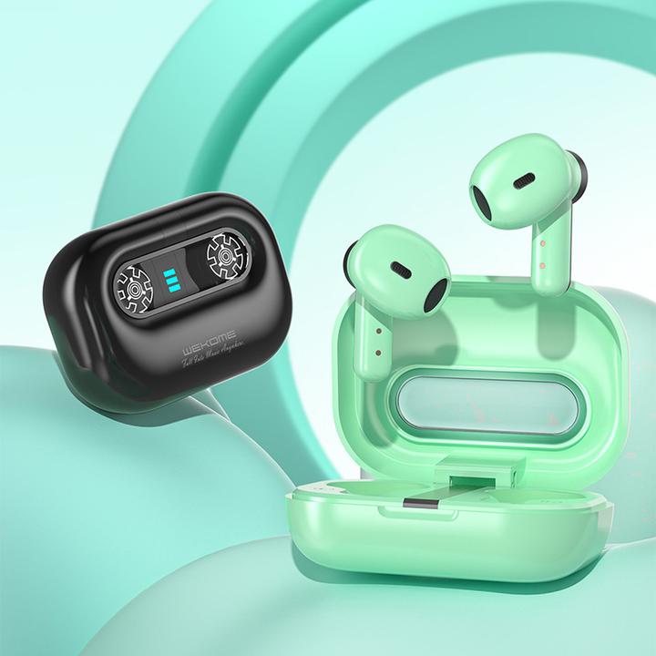 Actual product image Wekome Wireless headphones Bluetooth V5.2 TWS Gree (4 h, Wireless)