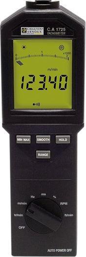 Chauvin Arnoux P01174810 Tachometer mechanical, optical 10000 rpm (max) 60 - 100000 rpm
