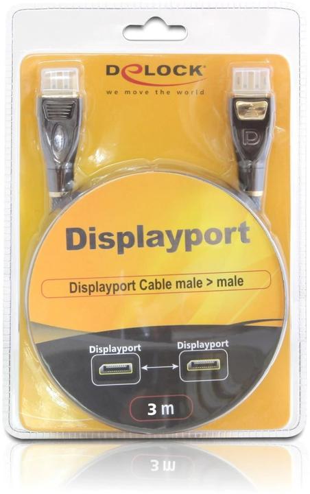 Produktbild Delock DisplayPort — DisplayPort (3 m, DisplayPort, 1.2)