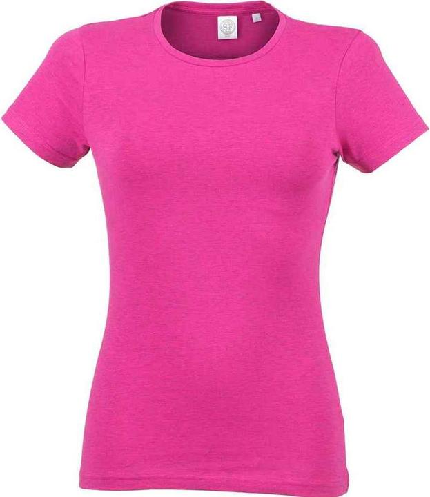 Actual product image Super Flying Model Womens/Ladies Feel Good Heather Stretch T-Shirt (S)
