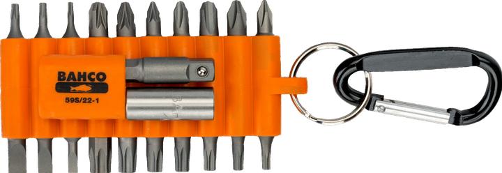 Actual product image Bahco 1/4" bit set in rubber holder for slotted, Phillips, Pozidriv and TORX screws - 22 pieces (PZ3, PH2, PH3, TX40, TX30, TX15, TX 8, TX 27, TX25, TX10, SL3, TX 6, PZ2, TX 9, SL4.5, SL 5.5, PH1, PZ1, TX20)