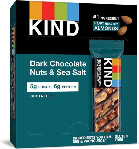 Actual product image Be-Kind Dark Chocolate Nuts & Sea Salt (12 pcs., 480 g)