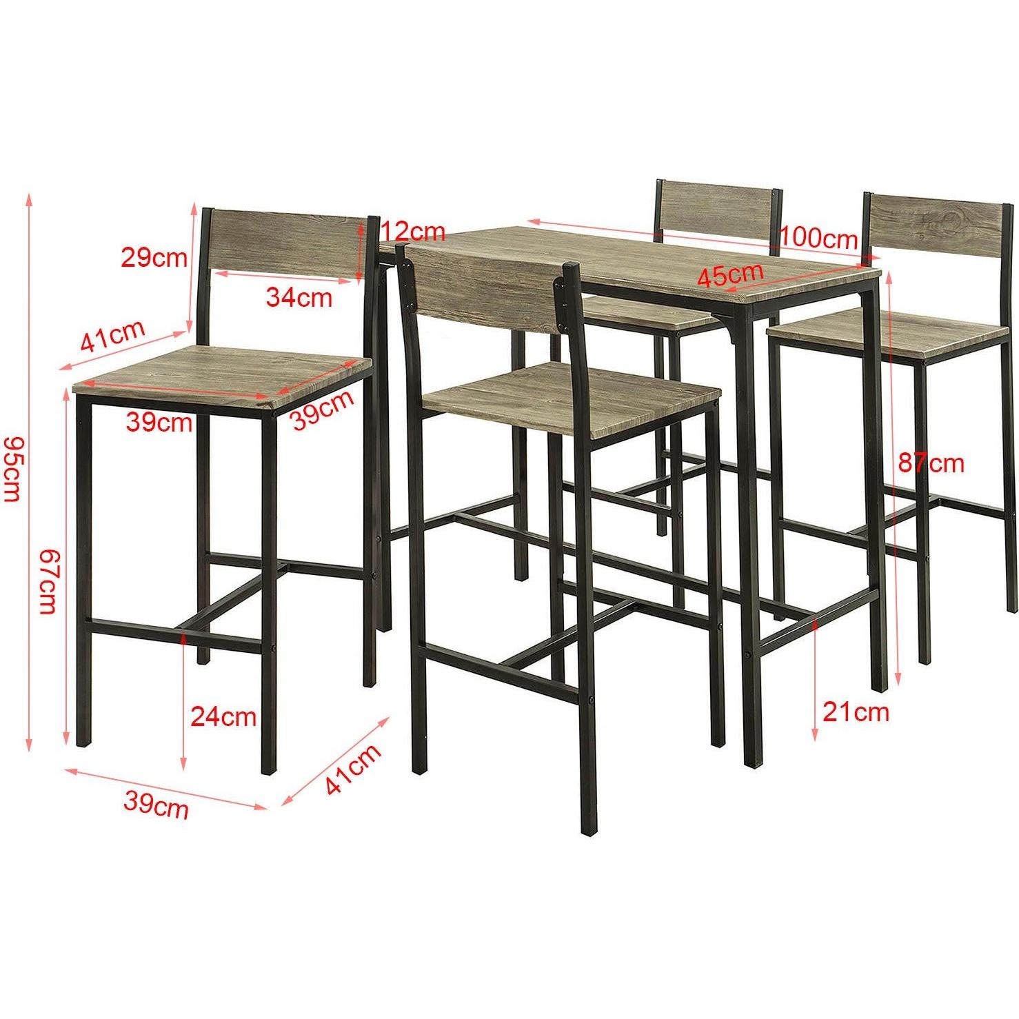 Thumbnail - SoBuy, Bartisch, OGT14-N (100 x 87 x 45 cm)