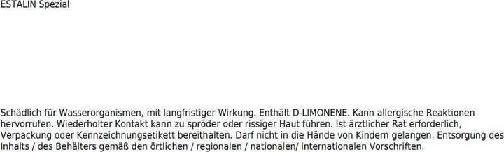 Nutritional values and ingredients Estalin Dark polish