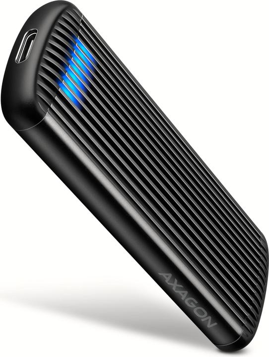 Produktbild Axagon EEM2-SC, USB-C 10Gbps external box for M.2 NVMe SSD, screwless, ribbed aluminum (M.2)