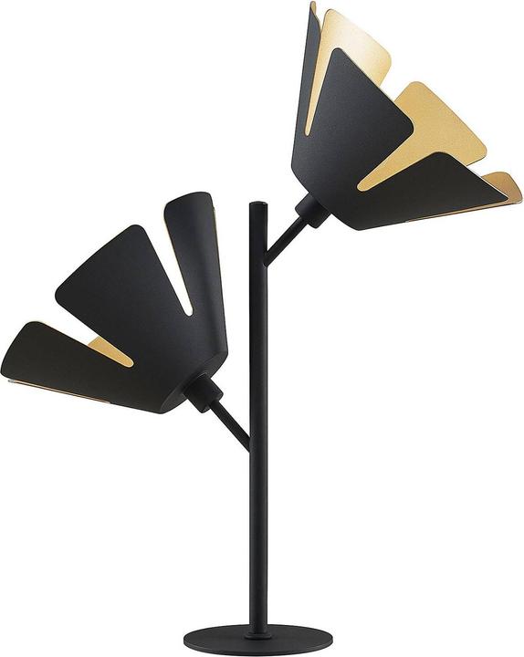 Image du produit Lucande Jemmily 2 lampe de table Black/Gold (E14)