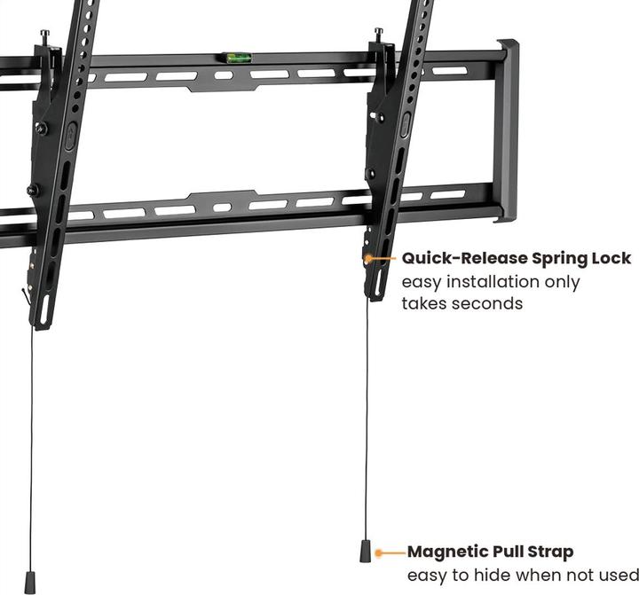 Value TV-Wandhalterung, 47 mm Wandabstand (Wand, 90", 75 kg)