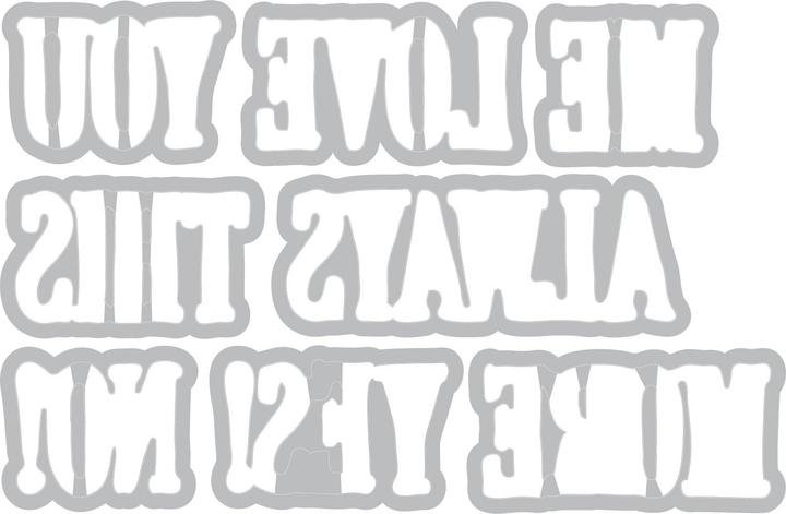 Image du produit Sizzix A5 Tampons transparents Se 52Pièces - Fine Line Alpha 01 von 49 and Market