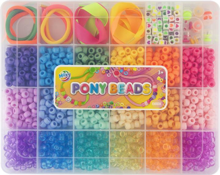 Ponyperlen & Zubehör in Aufbewahrungsbox