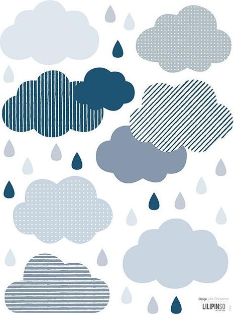 Produktbild Lilipinso Wandsticker Clouds and Drops
