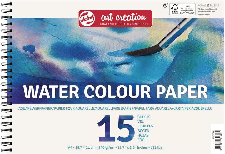 Talens Aquarellblock (A4, Blanko)