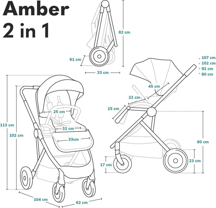 Actual product image Lionelo AMBER 2IN1 (0 Months - 4 years)