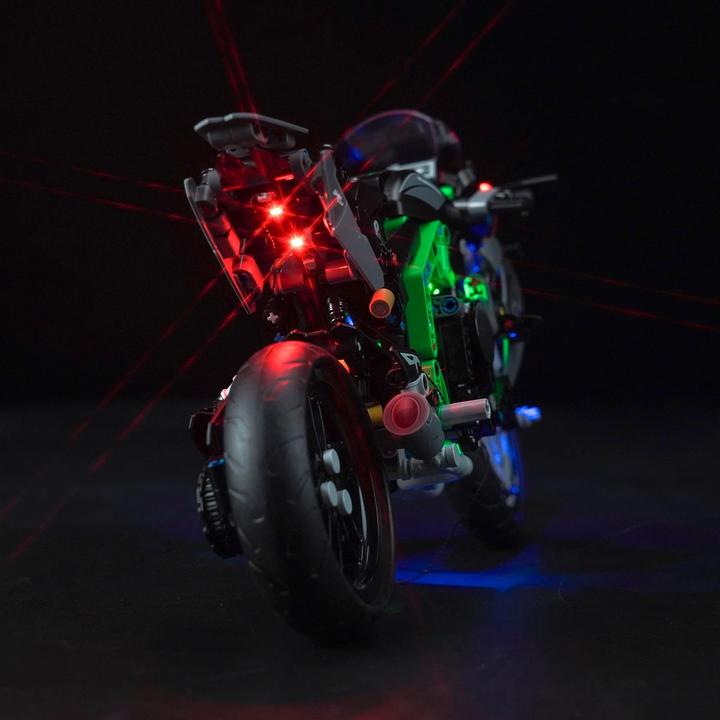 Produktbild BrickBling LED Licht Set für LEGO Kawasaki Ninja H2R Motorrad (42170)