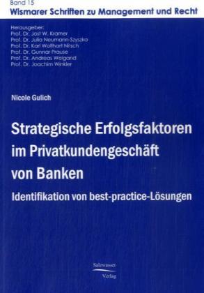 Produktbild EHV Strategische Erfolgsfaktoren im Privatkundengeschäft von Banken (Nicole Gulich, 2008)
