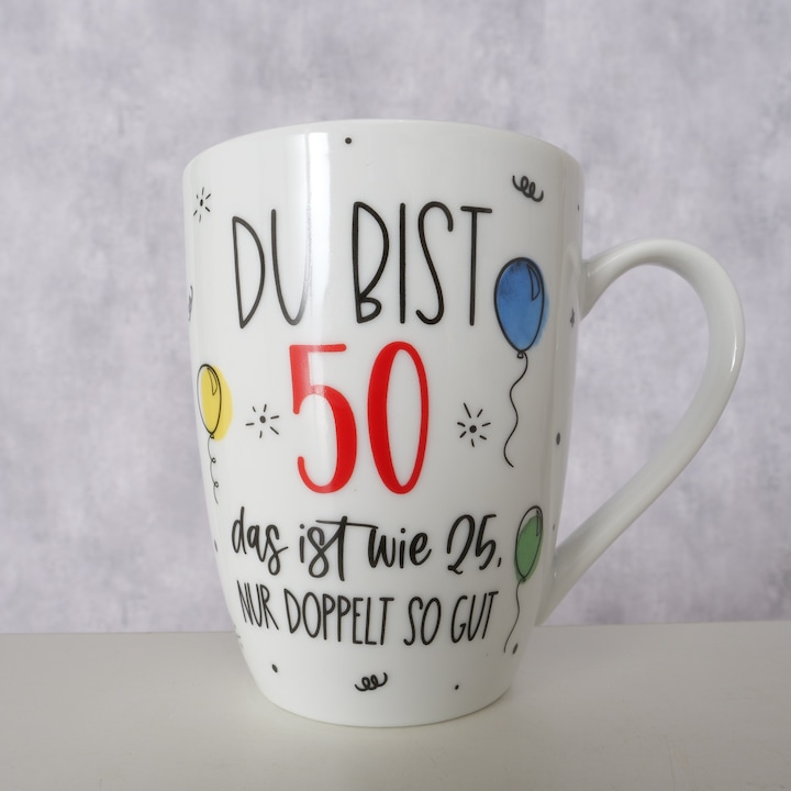 Produktbild Magni Becher Geburtstag 50 mit Spruch 330ml (330 ml)