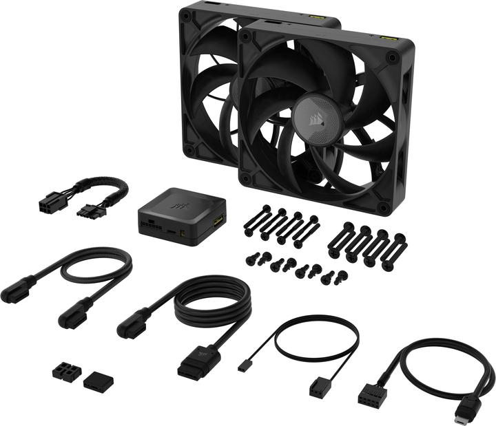 Produktbild Corsair RX MAX Series, iCUE LINK RX140 MAX, 140mm Fan, Dual Fan Kit (140 mm, 2x)