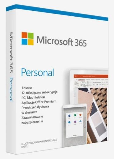 Produktbild Microsoft 365 Personal PL (1 osoba. 5 urządzeń  12 miesięcy wersja fizyczna Polska) (EP2-32454) (1 User, 12 Monate)