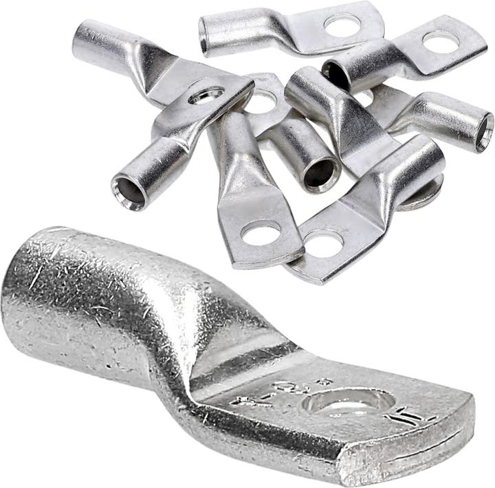 Kalitec 25 Mm² Cable Lugs – M5, Tin-Plated Copper, DIN EN 13600 Pack Of 10 Made 332027