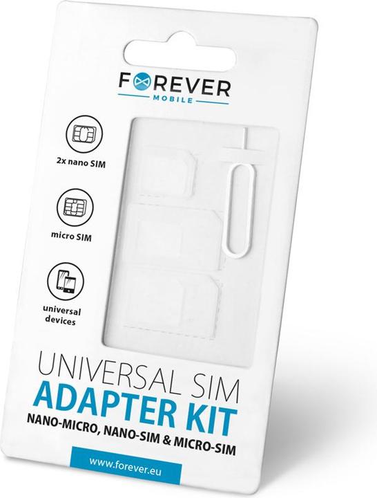 Image du produit Forever NANO SIM/Micro, Micro SIM et NANO/SIM (3in1)