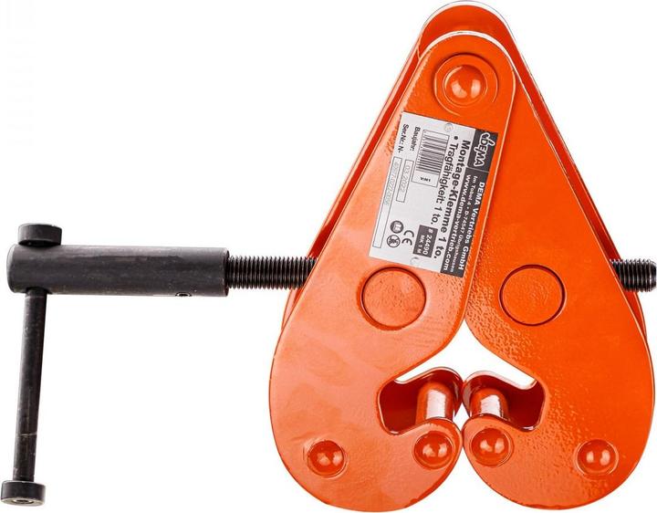 Produktbild Dema MK1M 1000Kg Lastaufnahme Stahlträgerklemme Hebezeug Trägerklemme Montage Anschlagmittel