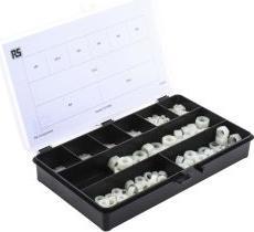 Actual product image RS PRO Nylon M2, M2.5, M3, M4, M5, M6, M8, M10, M12 hexagon nut range, 650 pieces (M6, M8, M5, M2.5, M4, M10, M3, M2, M12)