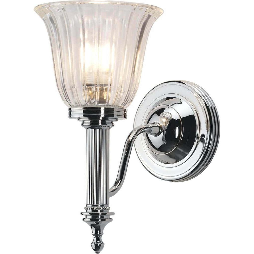 Elstead Lighting, Wandleuchte + Deckenleuchte, Carroll LED Wandleuchte G9 Poliertes Chrom IP44 (320 lm, G9)
