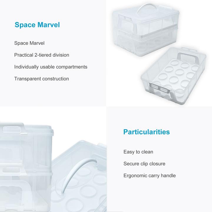 Produktbild Intirilife Kuchen Cupcake Transportbox