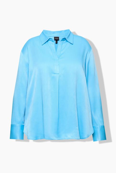 Actual product image Ulla Popken Longline Satin Blouse (60)
