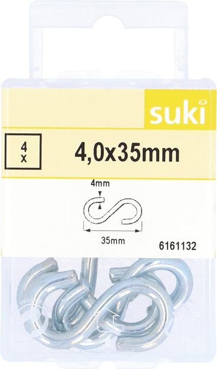 Immagine prodotto Suki Gancio a S 4x35mm