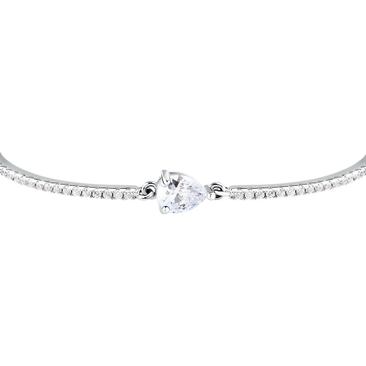 Thumbnail - Morellato, Armschmuck, Luxury silver bracelet with zircons Tesori SAIW213, (Silber 925)