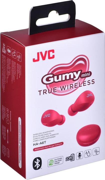 Actual product image JVC red HA-A6T-R-U Headphones In Ear TWS 3.9g lightweight (7.50 h, Wireless)