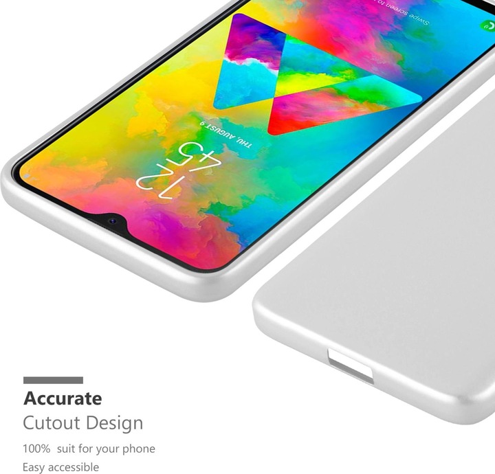 Actual product image Cadorabo TPU Matt Metallic Cover (Samsung Galaxy M20)