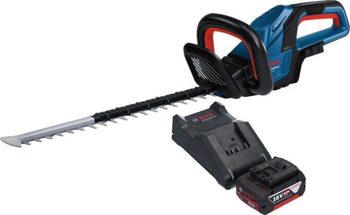 Image du produit Bosch Professional Bosch GHE 18V-50 Professional Akku Heckenschere 18 V 50 cm Brushless + 1x Akku 5,0 Ah + Ladegerät (Fonctionnement sur batterie)