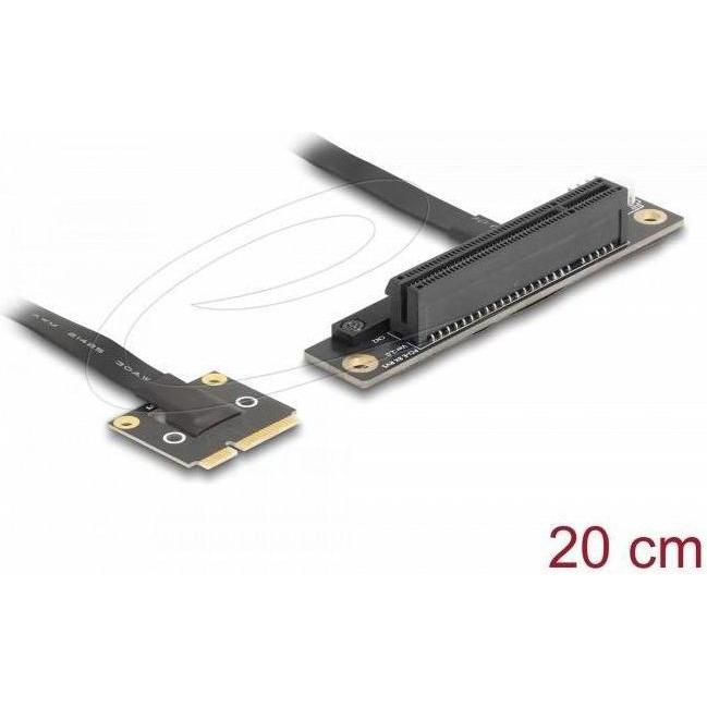 Delock Adapter Mini PCIe Stecker zu PCIe 3.0 x8 Slot 90° gew, Interne Kabel (PC)