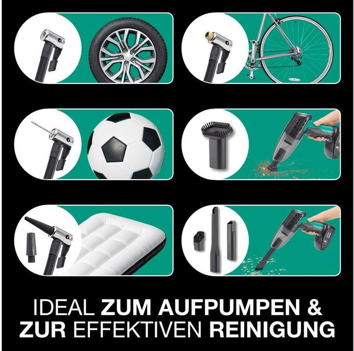 Produktbild Easymaxx Akku-Handsauger mit Kompressor 11.1 V, Schwarz